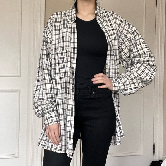 Gordie Howe oversized plaid mens shirt - Picture 7 of 11